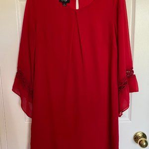 Red Long Sleeve Dress
